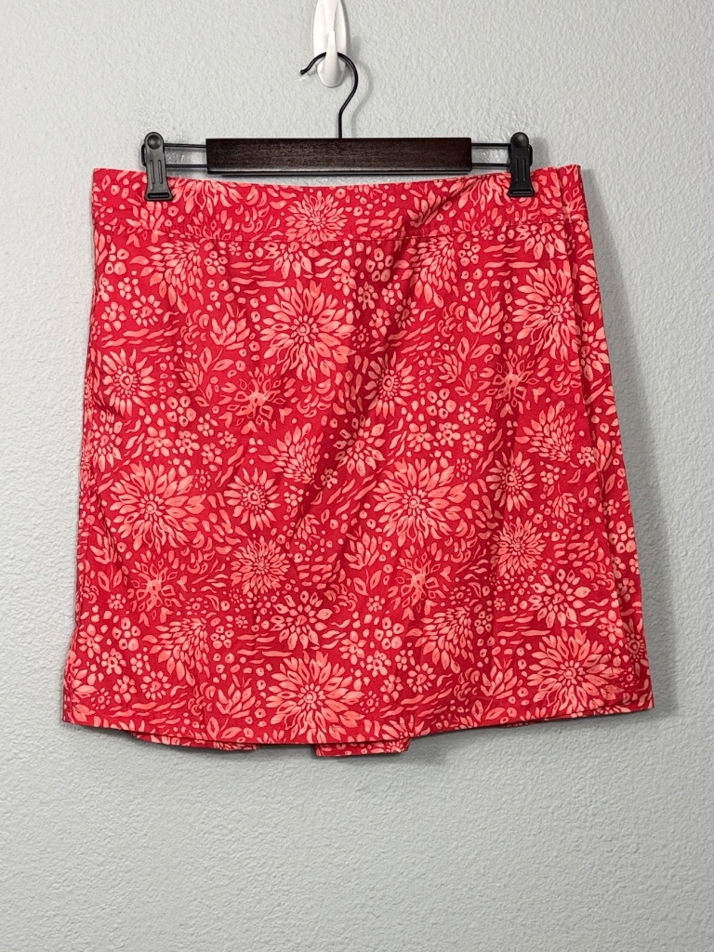 Women's Floral Red A-Line‎ Skirt